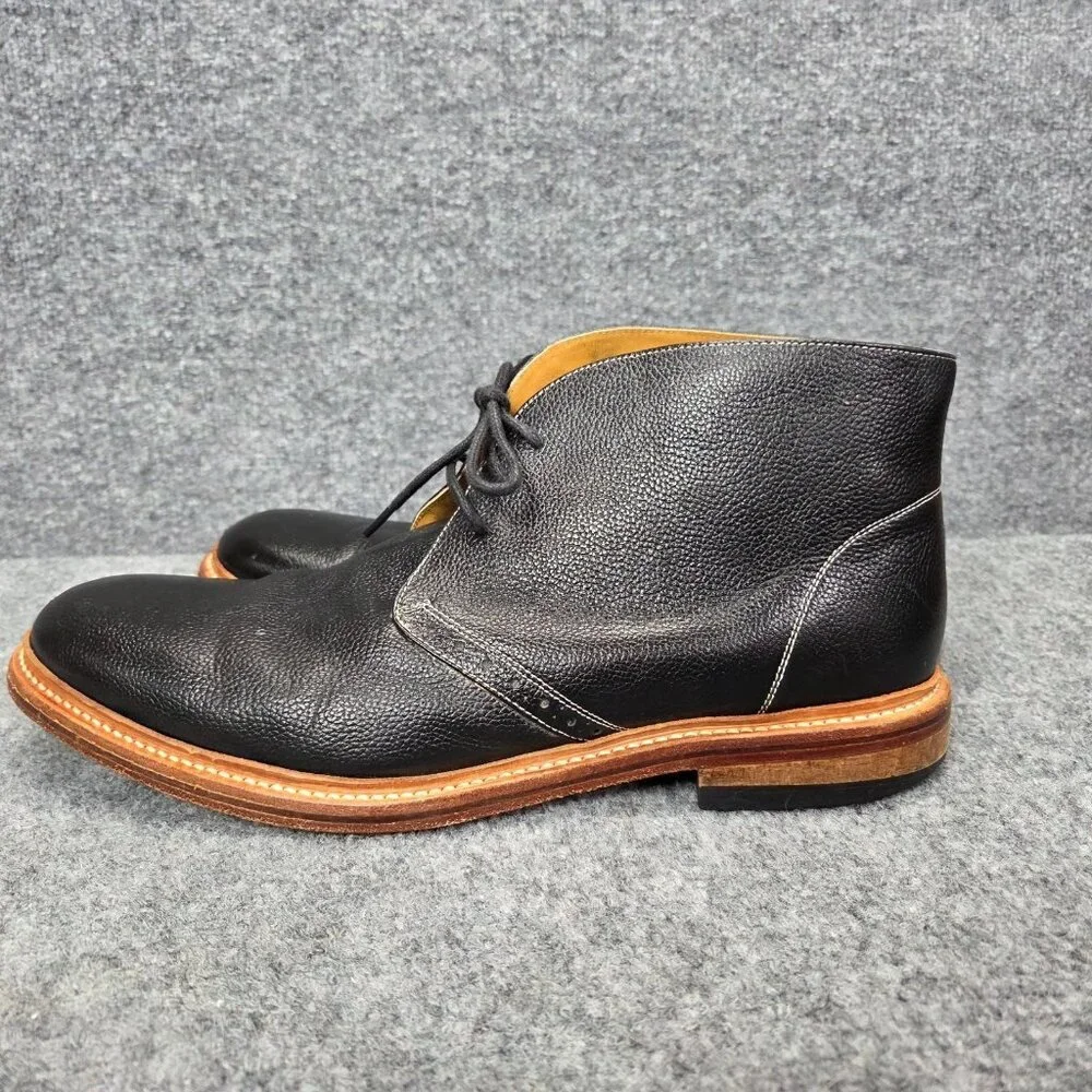Stacy Adams Men's M2 Black Plain Toe Chukka Boots Goodyear‎ Welted 12 D